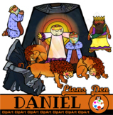 Daniel in the Lions Den - Bible Story Clip Art
