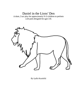 Preview of Daniel in the Lions' Den Children's Play