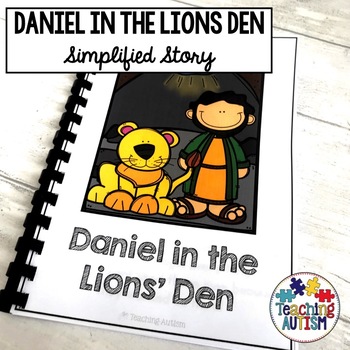 Preview of Daniel in the Lions' Den Bible Story Flashcard Story