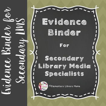 Preview of Professional Evaluation and Evidence Binder for Secondary Media Specialists