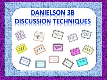 Preview of Danielson Domain 3B Discussion and Questioning Techniques Flashcards