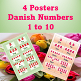Danish Numbers - Count to 10 - Vocabulary Posters Spring -