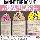 Donut Themed Multi-Step Word Problem Math Craft Activity |