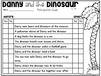 Danny and the Dinosaur - A Book Study by Leslie Stephenson | TpT