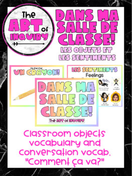 Preview of Dans ma salle de classe!  | French class objects & feelings | French Activities