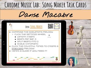 Preview of Danse Macabre | Chrome Music Lab Song Maker Task Cards