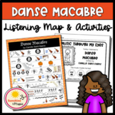 Danse Macabre Music Listening Map and Worksheets