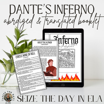 Preview of Dante's Inferno: ELL ELD ESL Abridged Summaries and Translated Booklet (PDF)