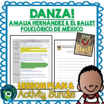 Preview of Danza by Duncan Tonatiuh Lesson Plan and Activities