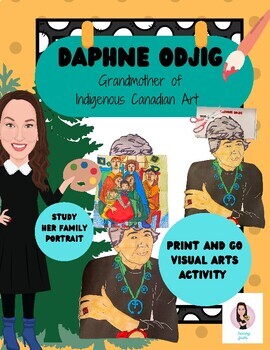 Preview of Daphne Odjig. Indigenous Canadian Artist. Lesson Plan and Activity