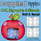 Fall Roll & Read Game with Short Vowels (CVC), Digraphs & Blends