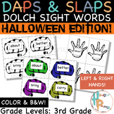 Daps & Slaps: Dolch Sight Words for 3RD Grade {Halloween Edition}