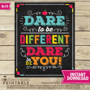 dare to be different poster
