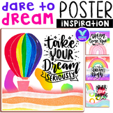 Dare to Dream Inspiration Quotes Rainbow Classroom Decor B