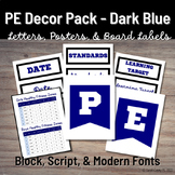 Dark Blue PE Decor: Board Letters, Headers, Labels, & Posters