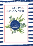Dark Blue Stripes, Plant Nautical Planner Cover
