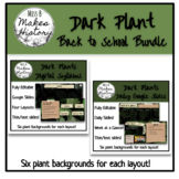 Dark Plant Back to School Slides