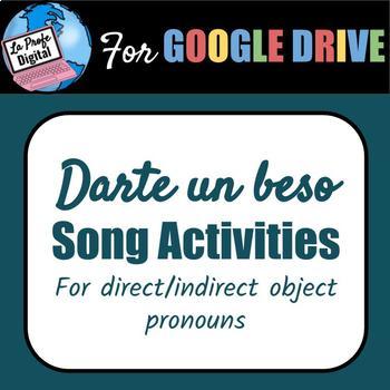 Preview of Darte Un Beso / Indirect & Direct object pronouns song
