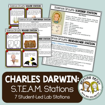 Preview of Darwin, Finches, Galapagos Islands -  Evolution - Science Centers / Lab Stations