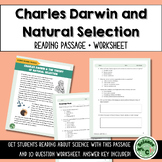 Darwin and Natural Selection Reading Passage + Worksheet (