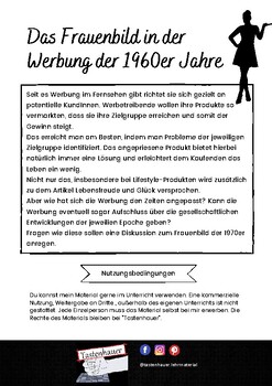 Preview of Das Frauenbild in der Werbung der 1960er Jahre (German)