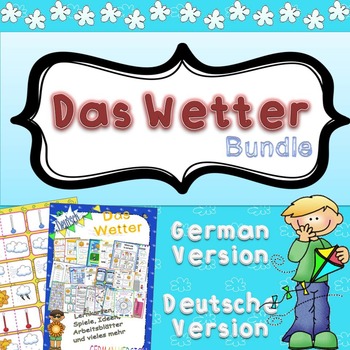 Preview of Das Wetter - German - bundle (in color and easy to print)