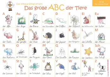 Preview of Das lustige Tier ABC