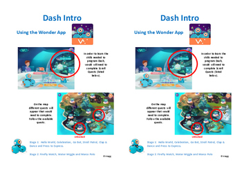 Preview of Dash Robot Activity Cards