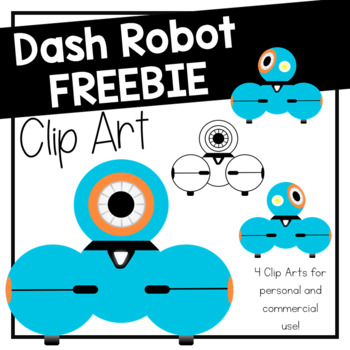 Preview of Dash Robot Clip Art FREEBIE