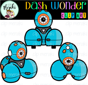 Preview of Dash Wonder Robot Clip Art. Robótica.