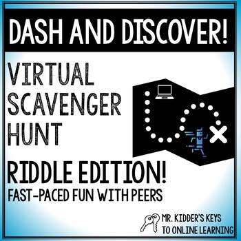 Preview of Virtual Scavenger Hunt Riddle Edition! Dash and Discover!