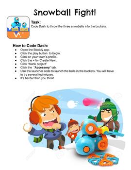 Preview of Dash and Sphero Coding Christmas Challenge Task Cards