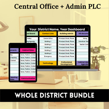 Preview of Dashboard Bundle: Central Office + Admin