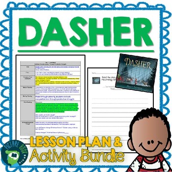 Preview of Dasher by Matt Tavares Lesson Plan and Google Activities