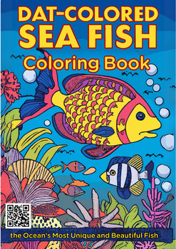 Preview of Dat-Colored Sea Fish: A  Coloring pages of the Beautiful fish for adult