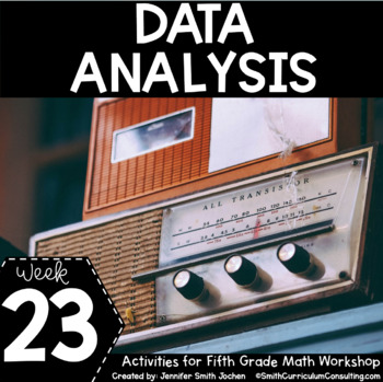 Preview of Data Analysis - 5th Grade Math Workshop - Math Game - Math Center