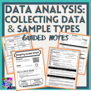 Preview of Data Analysis: Collecting Data & Sample Types Guided Notes