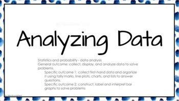 Preview of Data Analysis Google Slides (Google Classroom and Distance Learning)