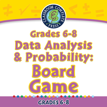 Preview of Data Analysis & Probability: Board Game - MAC Gr. 6-8