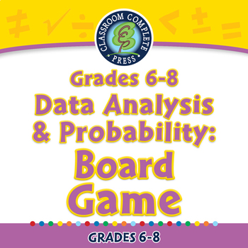 Preview of Data Analysis & Probability: Board Game - NOTEBOOK Gr. 6-8