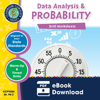 Preview of Data Analysis & Probability - Drill Sheets Gr. PK-2