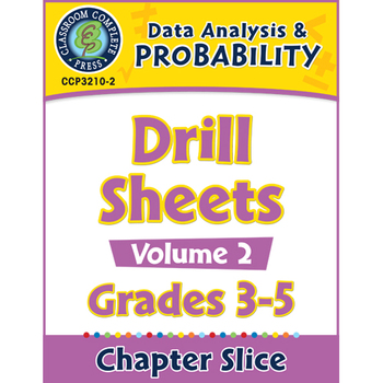 Preview of Data Analysis & Probability: Drill Sheets Vol. 2 Gr. 3-5