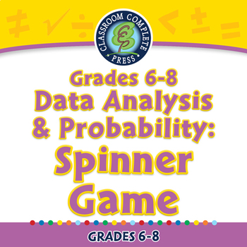 Preview of Data Analysis & Probability: Spinner Game - MAC Gr. 6-8