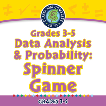 Preview of Data Analysis & Probability: Spinner Game - NOTEBOOK Gr. 3-5