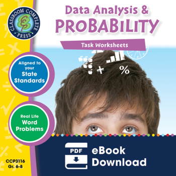 Preview of Data Analysis & Probability - Task Sheets Gr. 6-8