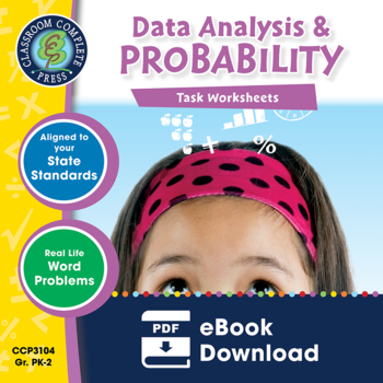 Preview of Data Analysis & Probability - Task Sheets Gr. PK-2