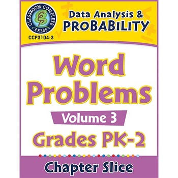 Preview of Data Analysis & Probability: Word Problems Vol. 3 Gr. PK-2
