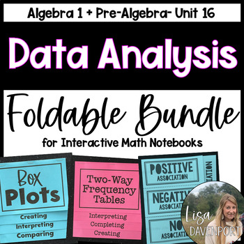 Preview of Data Analysis and Statistics Foldable Bundle