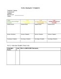 Data Analysis Template (editable and fillable resource)