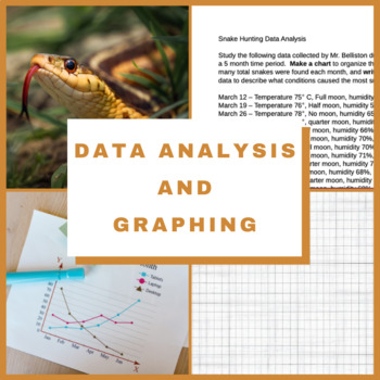 Preview of Data Analysis and Graphing Practice "Snake Hunting" (Science: Biology)